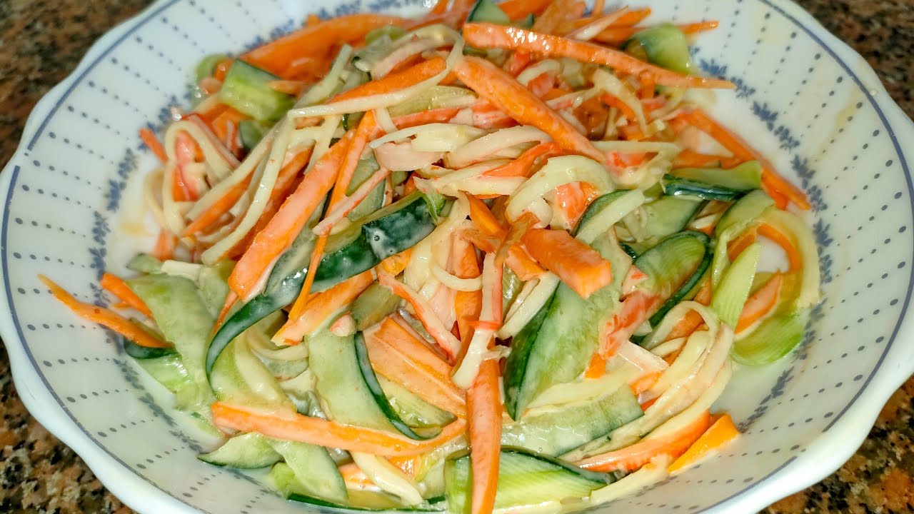 طريقة عمل الكراب سلاد # لما بنتى تاخد اجازه وتدخل المطبخ#وصفات #اكسبلور #food #اكلات -مطاعم