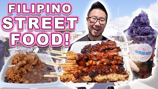 FILIPINO STREET FOOD in HAWAII! || [Kalihi, Hawaii] BBQ Skewers, HaloHalo and MORE!