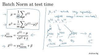 33. Batch Normalization at Test Time - [Improving Deep Neural Networks]