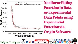 How to do Non-linear Fitting Function in the Data using exponential function via Origin Software