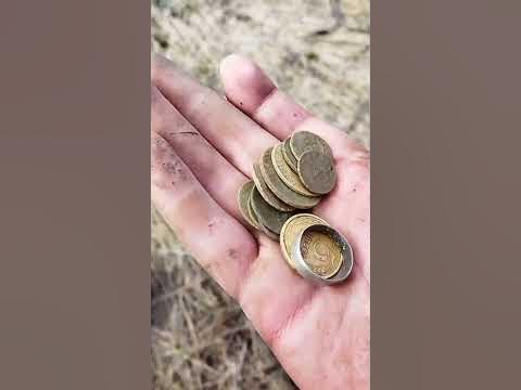 горсть монет #shorts #коп #монеты - YouTube