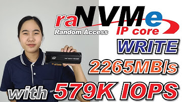 FPGA - raNVMe IP Performance demo Over 500K IOPS Random Write Access Without CPU!