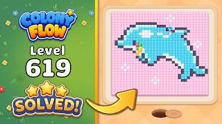 Colony Flow! - Level 619 Walkthrough 🧩 | Solution & Gameplay (ABI GAMES) 🐜