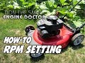 HOW-TO Adjust The RPM On A Lawnmower - Powermore engine