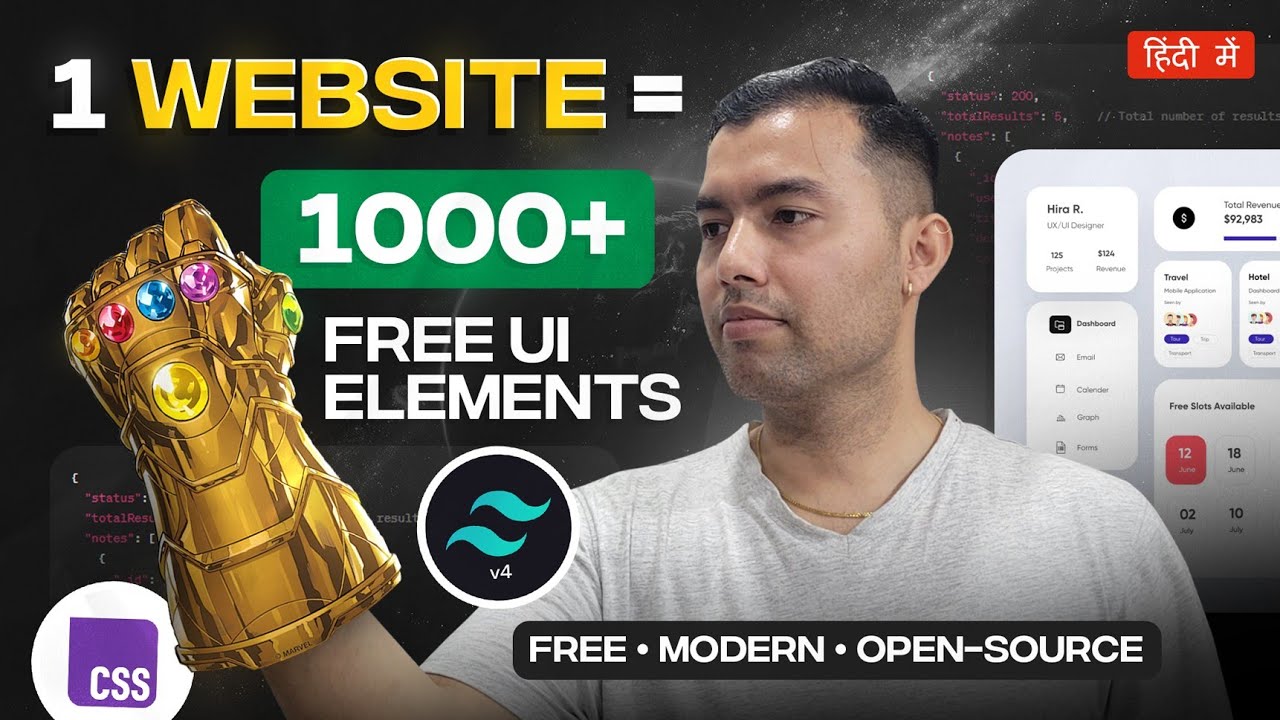 Free CSS & Tailwind UI Library You MUST Know in 2025! | Best Web Dev ...