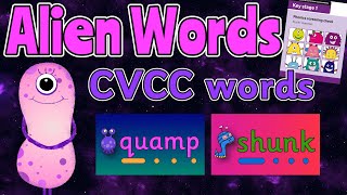 ALIEN WORDS PHASE 4 BASICS 4 Group 2: CVCC WORDS 👽 PHONIC SCREEN PRACTISE 💚 Miss Ellis #alienwords