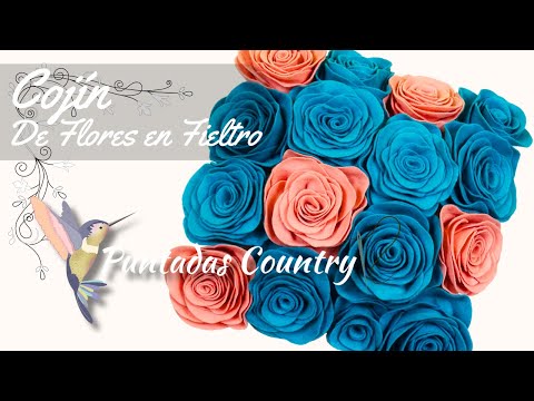 COJINES DECORATIVOS PASO A PASO | COJINES de FLORES