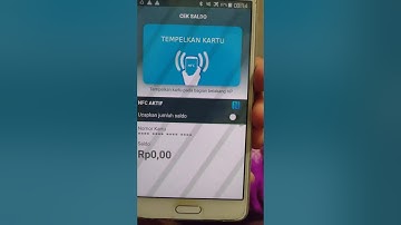 Fitur NFC untuk cek dan isi ulang e-toll / e-money, dicoba untuk e-KTP