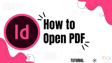 How to open PDF in InDesign