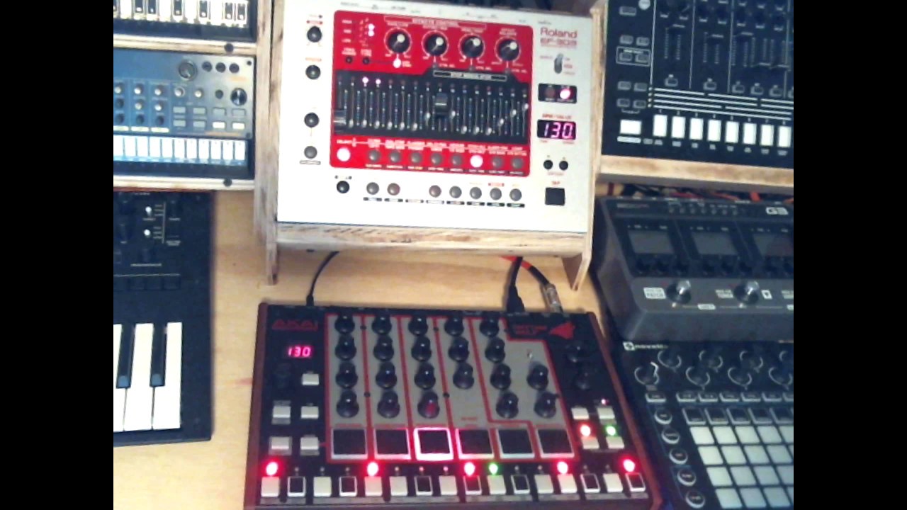 Jamuary 1 Akai Rhythm Wolf and Roland EF-303