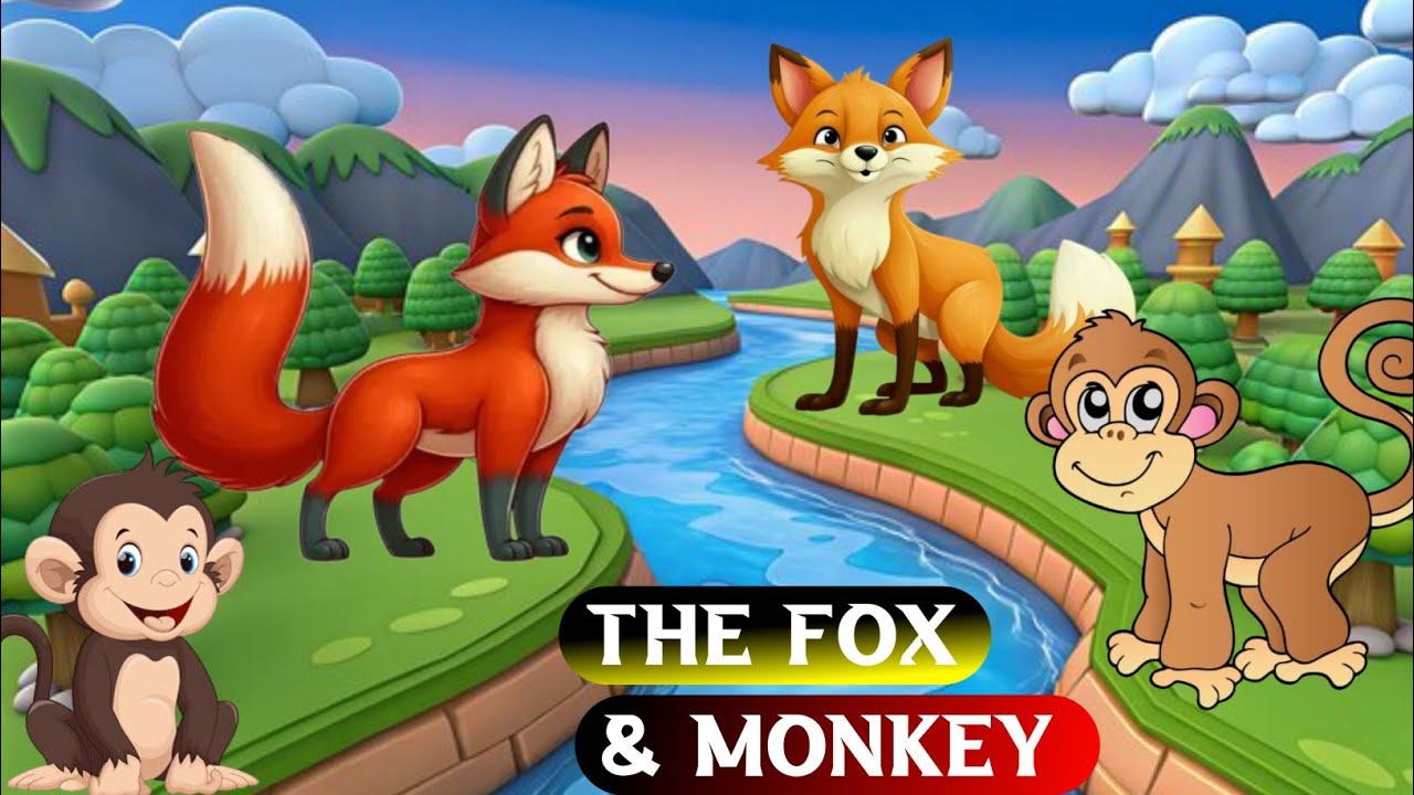Fox and Monkey Story in English | 3D Moral Story | 