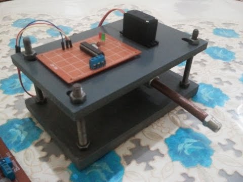 homemade controled valve using ATMEGA328P and a servomotor