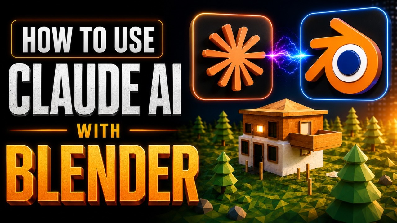 How to Connect and Use Claude AI with Blender | Full MCP Setup Tutorial ...