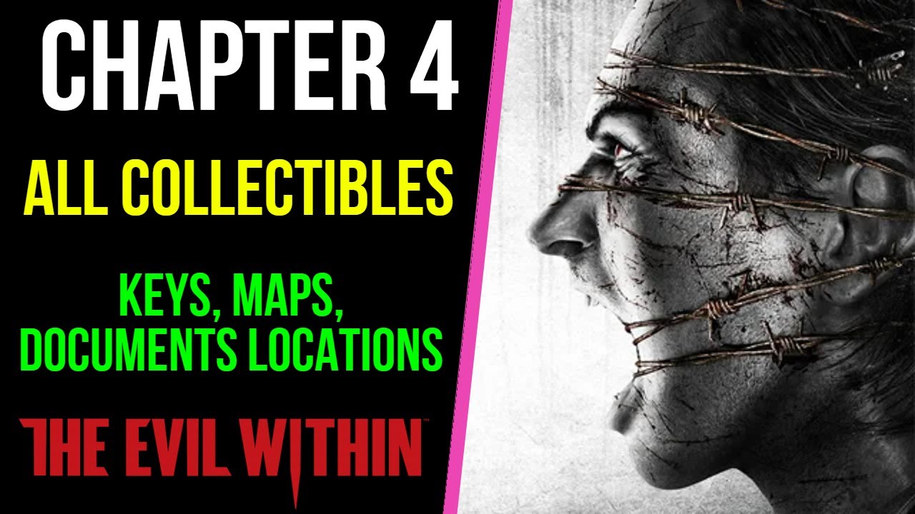 The Evil Within | Chapter 4 All Collectibles | Keys, Maps, Documents Locations | MP Trophy