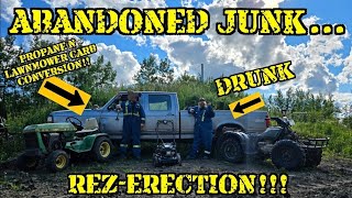 CAN A 460 BIG BLOCK RUN ON A LAWNMOWER CARB!! ABANDONED FARM REVIVAL!!!
