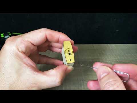 OPEN A LOCK TWO PAPER CLIPS