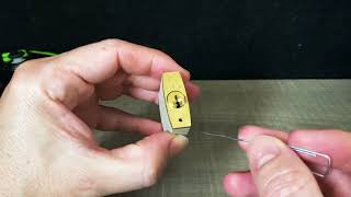 OPEN A LOCK TWO PAPER CLIPS