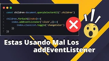 ✅🧐 Estas Usando Mal, Los addEventListener! (JavaScript) 😱 #html #javascript