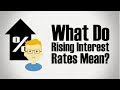 What do Rising Interest Rates Mean?