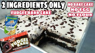 No Bake Fudgee Barr Cake | 2 Ingredients Only | Sobrang Daling Gawin | Masarap na Dessert