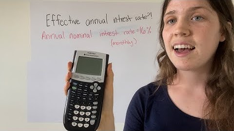 How To Find Effective Annual Interest Rate on a TI-84 Plus Calculator