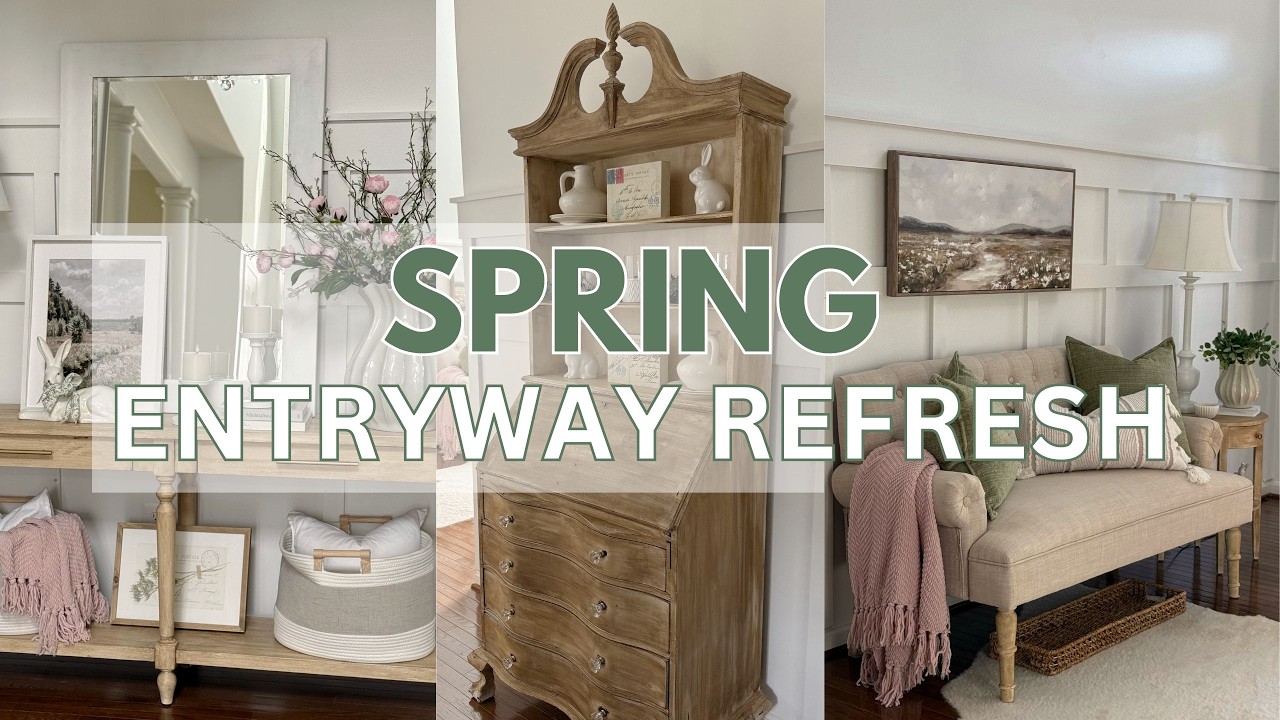 SPRING ENTRYWAY REFRESH 🌿 Simple Decorating Ideas for a Cozy, Elevated ...