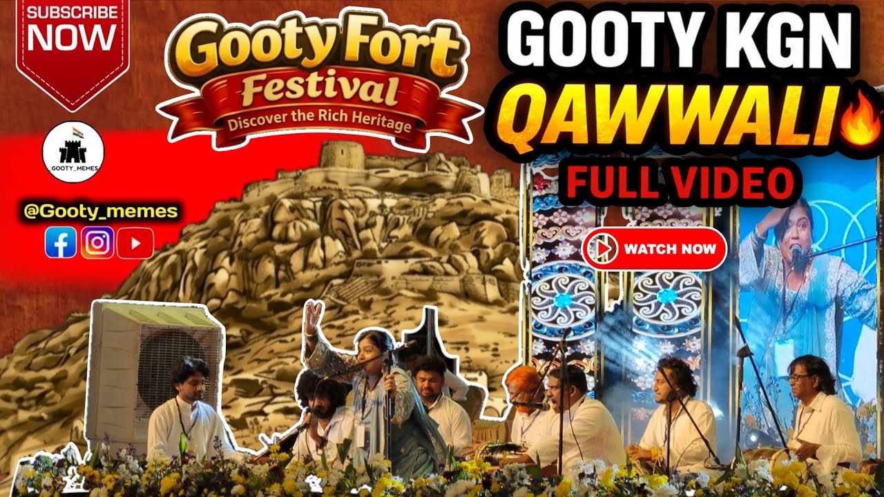 Gooty Rk GOOTY | Gooty Fort Festival | Gooty KGN Qawwali Full Video 🎶🔥 #gooty # ...