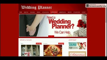 PHP and MySQL Project on Online Wedding Planner