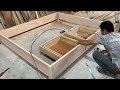 How To Making A Bed With Storage Drawers Easy - Woodworking Projects