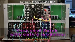 Eurorack Modular Disco with 6 Modules cool Patch