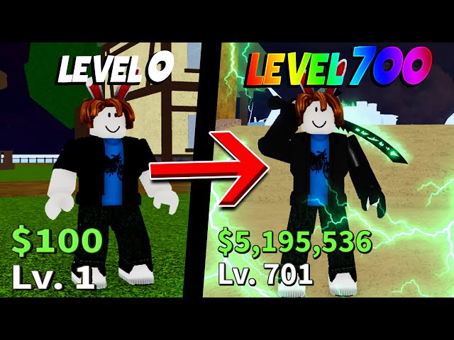 OS MUGIWARAS UPARAM DO 1 AO 700 NO BLOX FRUITS! - ROBLOX 