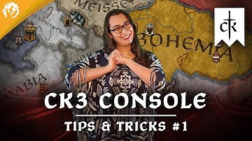 Crusader Kings III - Console Tips and Tricks #1 - Console Yourself!