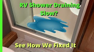 Common mistake people make with RV shower drains