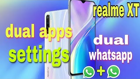 How to turn on dual apps settings in realme XT, app cloner realme XT