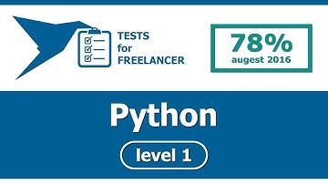 Freelancer - Python - level 1 - test (78%)