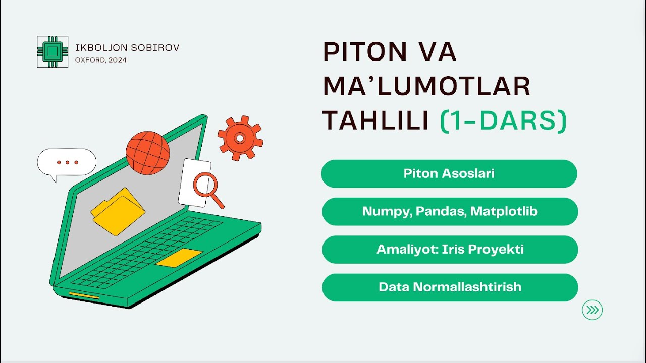Python va ma'lumotlar tahlili