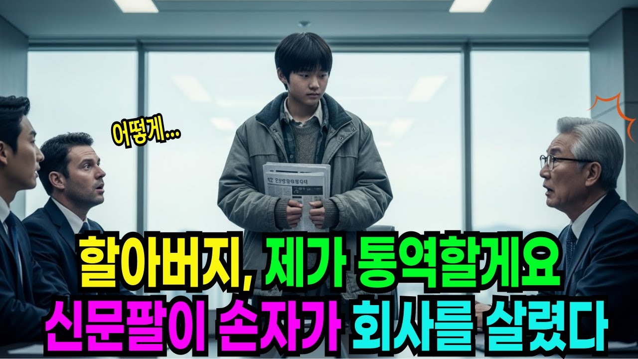 할아버지, 제가 통역할게요 버려진 신문팔이 손자가 회사를 살린 날이었다  |노후사연 | 오디오북 | 반전사연 | 감동사연