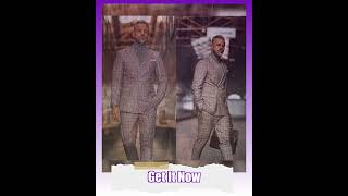 Red Plaid Double-Breasted Two Piece Suit