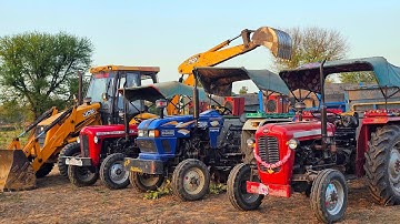 JCB 3dx Eco Loading Tractor Stuck in Mud Mahindra 475 Di Eicher 380 Massey 241 | Jcb and Tractor
