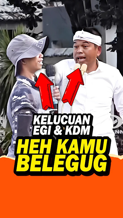 Download lagu LOL!! EGI'S FUNNY ATTITUDE WHEN HE MEETS KANG DEDI MULYADI #dedimulyadi #egi