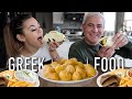 Homemade GYROS & LOUKOUMADES | Greek Food Mukbang!!!