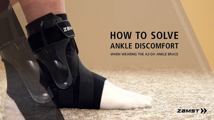 How to solve ankle discomfort when wearing the A2-DX Ankle Brace using soft spacers