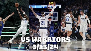 Dallas Mavericks Team Highlights vs the Warriors (03.13.2024)