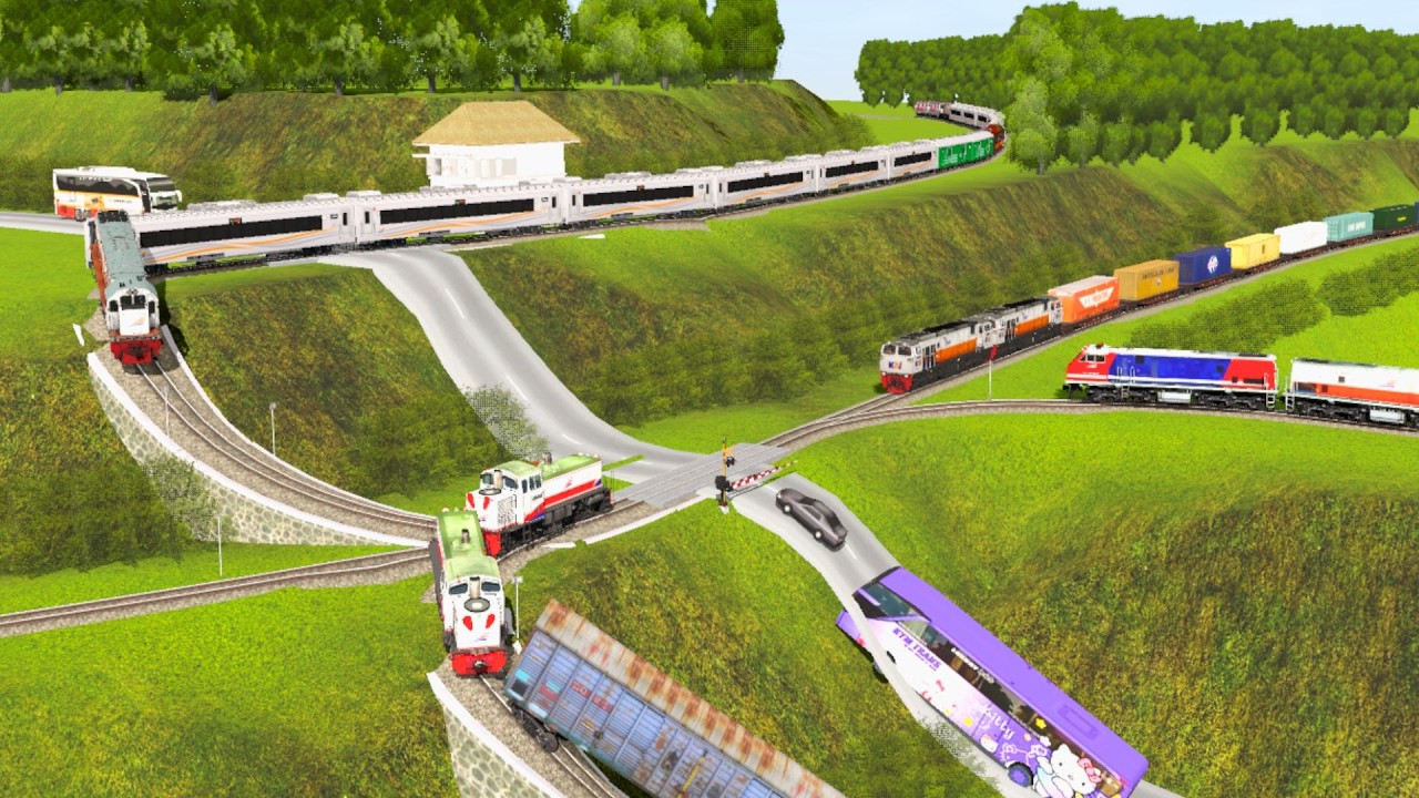 Perlintasan Kereta Api Unik‼️#55