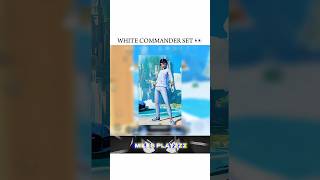 WHITE COMMANDER SET 💀 #bgmi #shorts