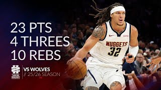 Aaron Gordon 23 Pts 4 Threes 10 Rebs Vs Wolves 2526 Season