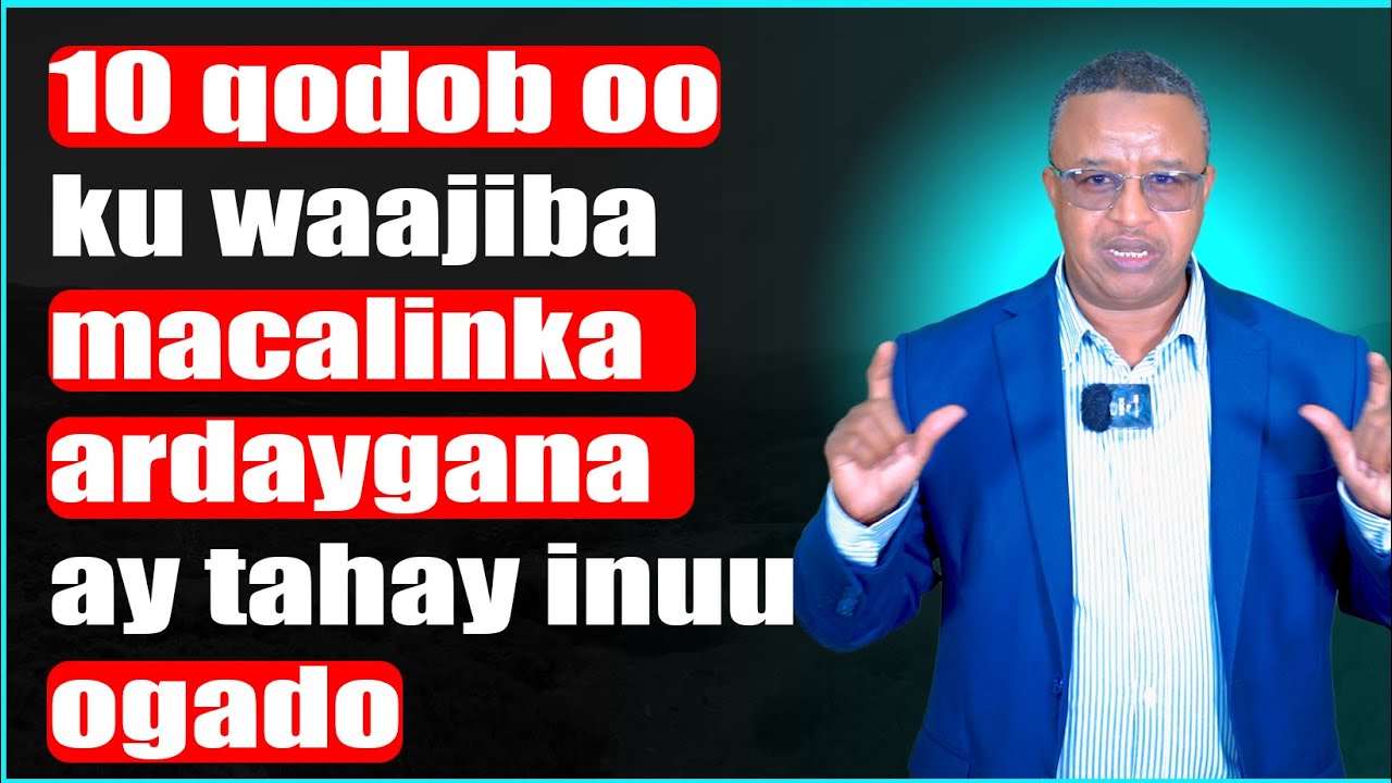 10 Qodob oo ku waajiba macalinka ardaygana ay tahay inuu ogaado.