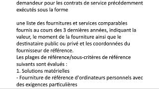 Appel Doffres - Machines, Matériel Et Accessoires De Bureau Et Informatique, Hors Mobilier ...