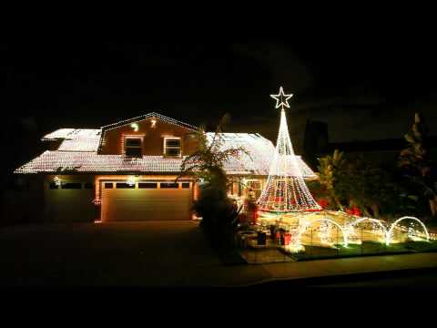 Christmas Light Show 2011 in Fountain Valley, CA b...
