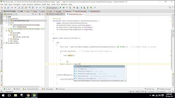 Create Text file in Android Studio Tutorial